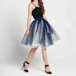 Fusta tulle Duo Bluemarin-alb